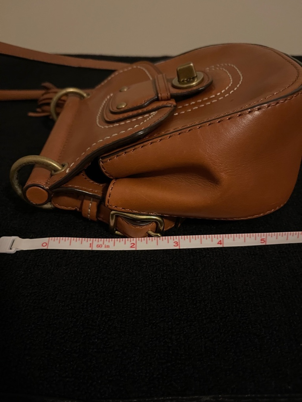 Coach Brown Leather Crossbody with Tassel - Picture 11 of 13